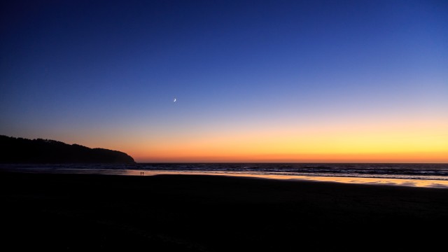 Sunset Beach Silhouette