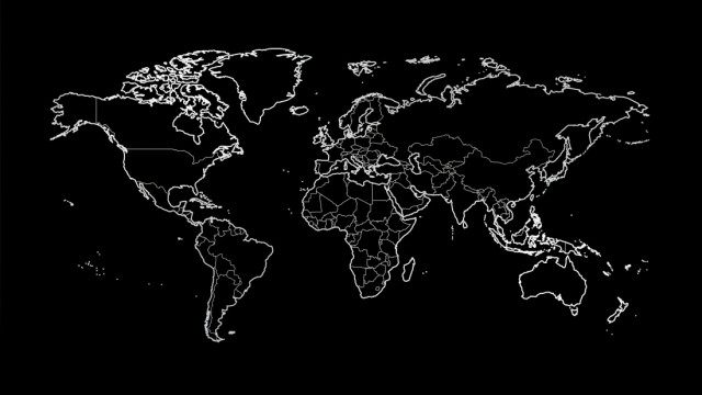 World map Outline