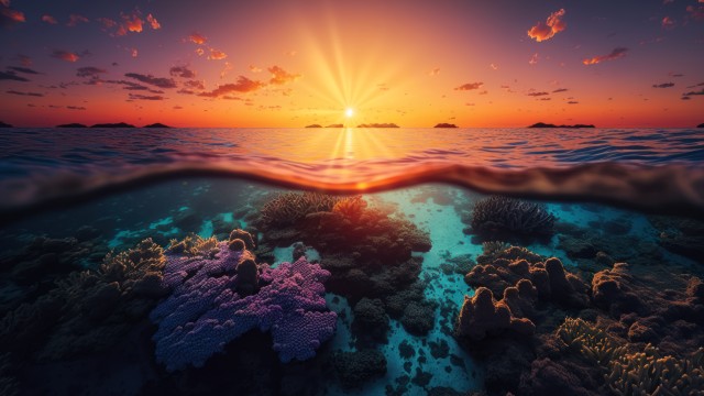 Sunset Underwater