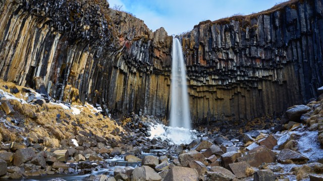 Svartifoss waterfall Vatnajökull National Park
