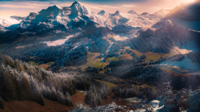 Swiss Alps Winterscape