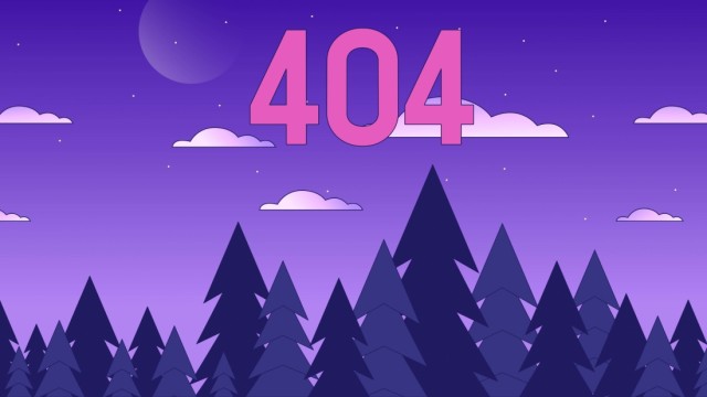 404 Error Purple aesthetic