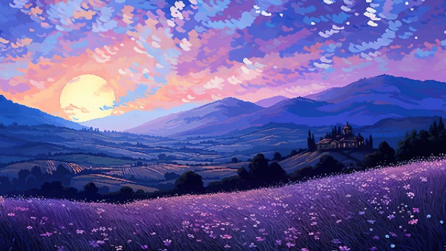 Tuscany Pixel art