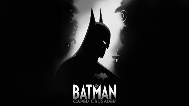 Batman Caped Crusader Black and White