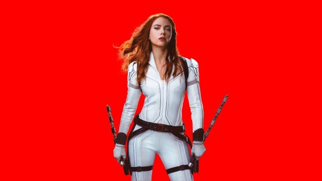 Black Widow Red background