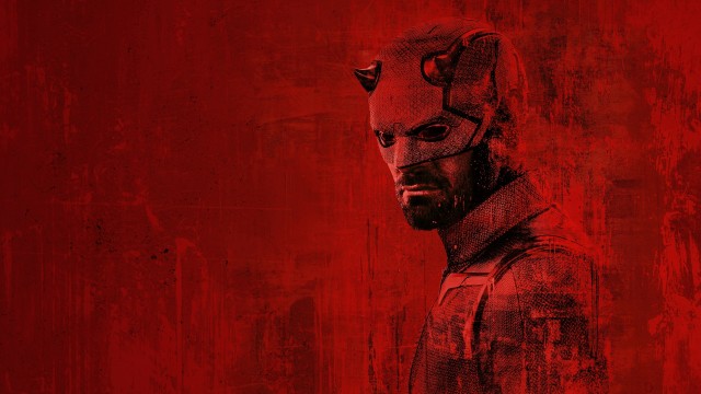 Daredevil Born Again Red background