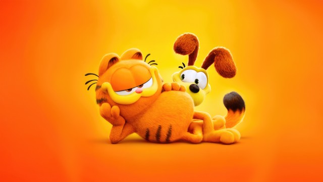 Odie and Garfield in The Garfield Movie