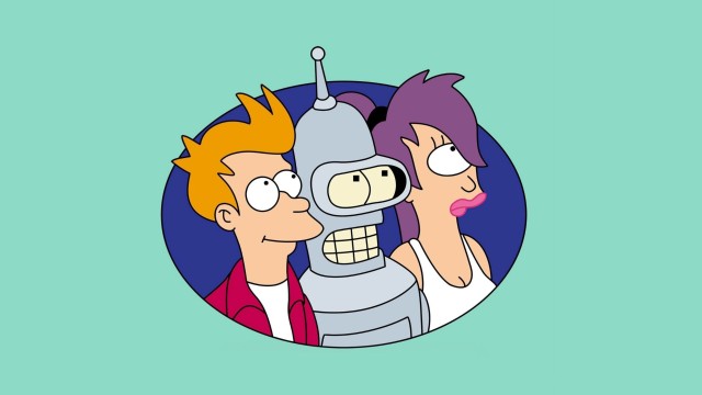 Phillip, Bender and Leela in Futurama