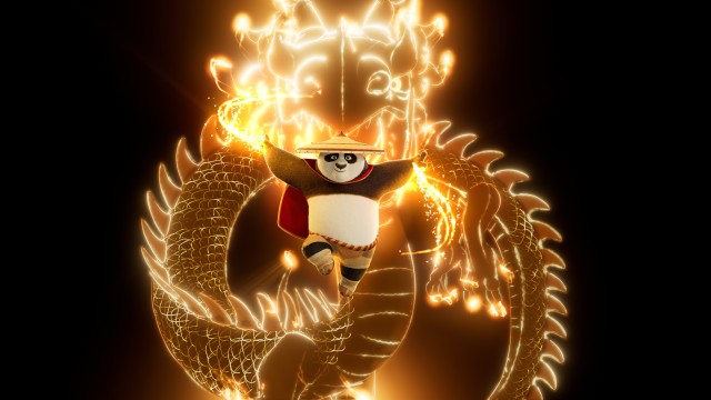 Po The Dragon Warrior in Kung Fu Panda 4