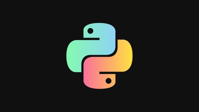 Python Logo Dark background