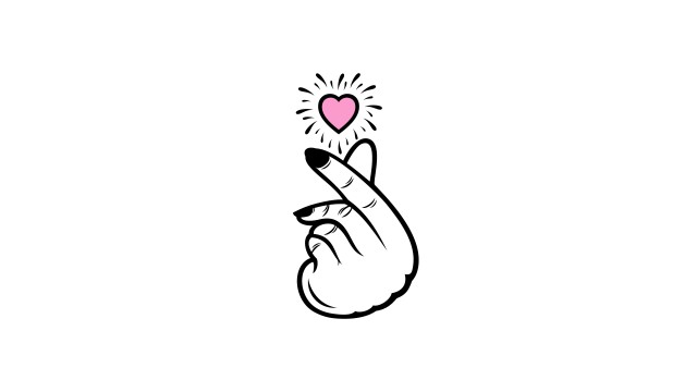 Finger heart Minimalist