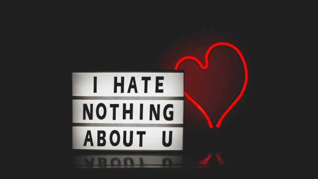 I Hate Nothing About U Typography