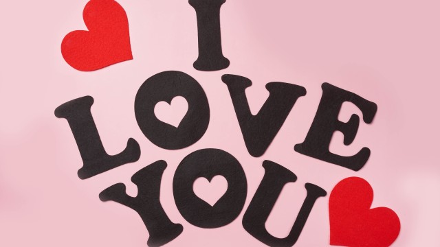 I Love You Red hearts