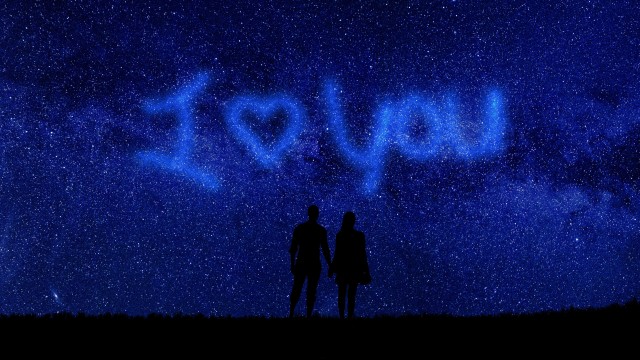 I Love You Starry sky