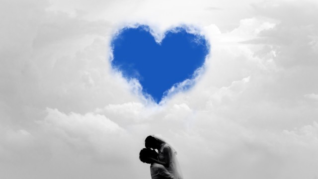 Love couple Cloudy Sky