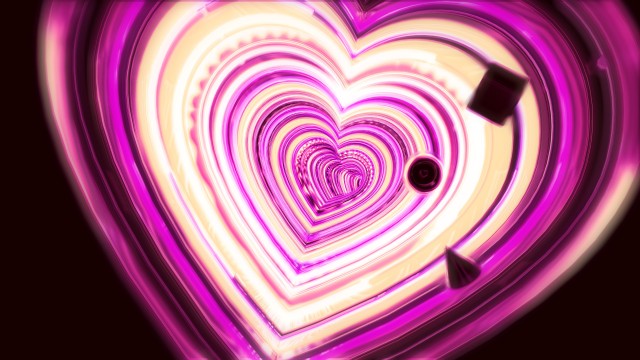 Love heart 3D background