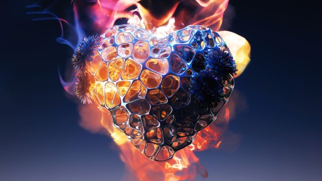 Love heart Fire