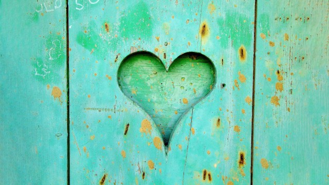 Love heart Wooden background