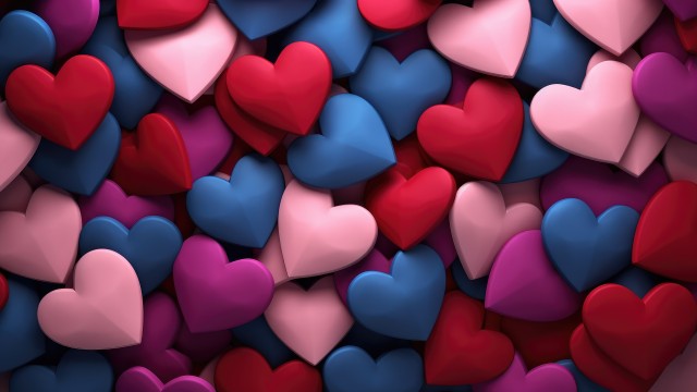 Valentine Colorful hearts