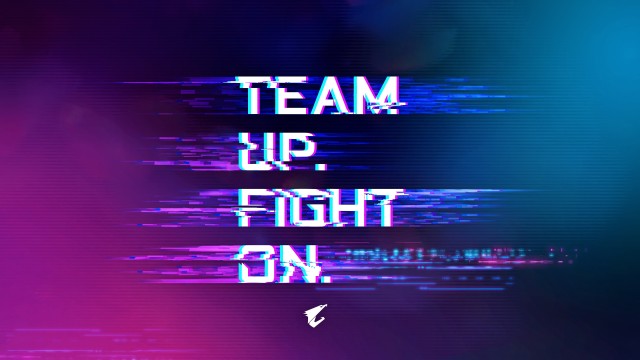Team up Fight on Glitch art