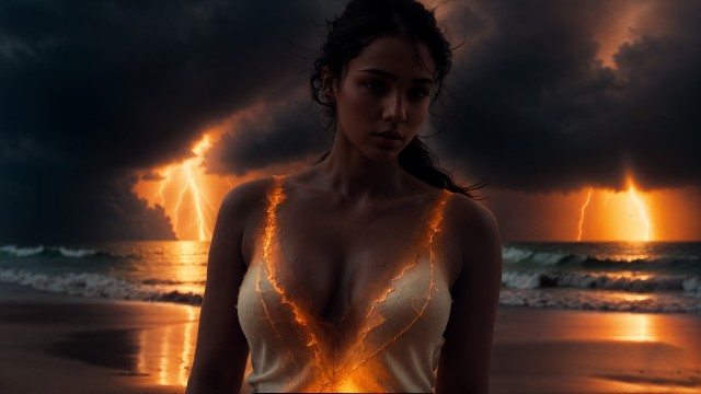 Beautiful woman Surreal AI art