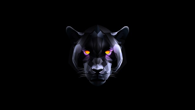 Black Panther Black background