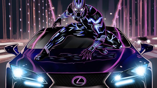 Black Panther Lexus LC 500