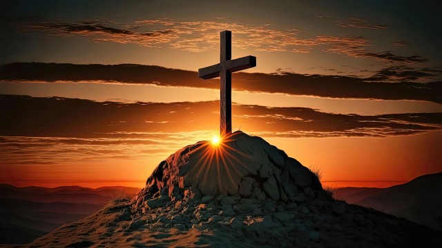 Christian cross AI art