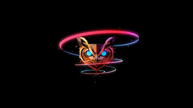 Colorful Owl Low poly