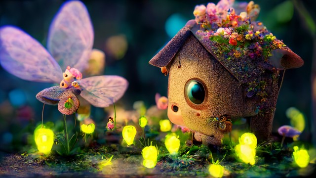 Fairy house Cute art