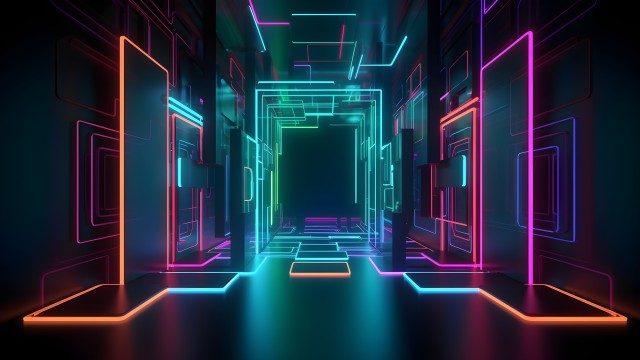 Modern interior Neon Lights