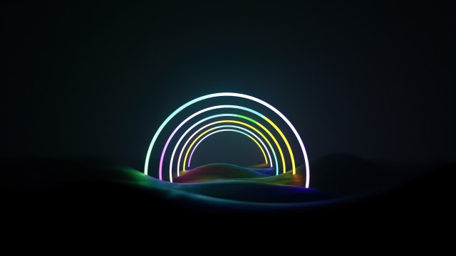 Neon art Rainbow