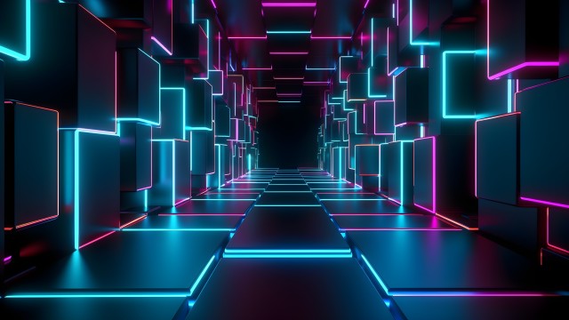 Neon Lights 3D Render