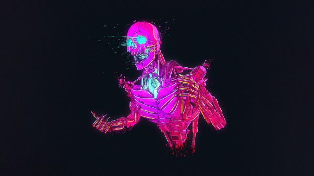 Neon Skeleton