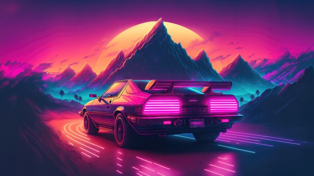 Outrun AI art