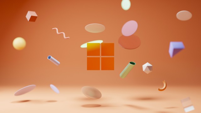 Windows 11 Orange background