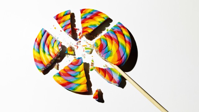 Broken Rainbow Lollipop
