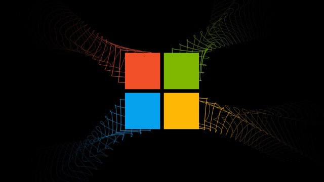 Windows logo Black background