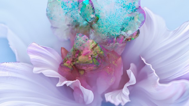 White flower Floral Background