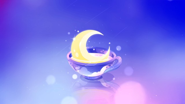 Dreamy Crescent Moon
