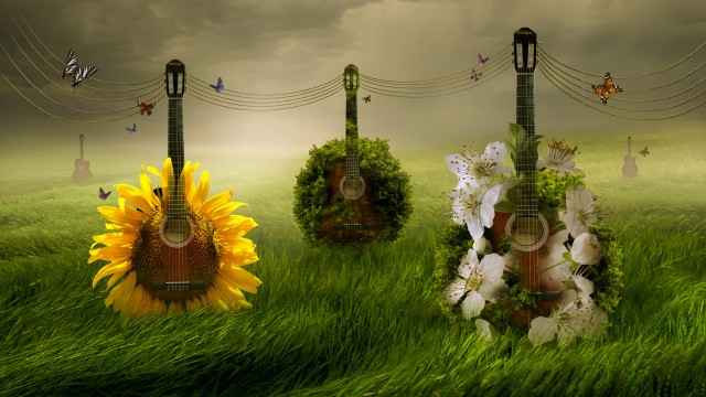 Guitars Green Grass