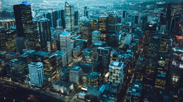 Cityscape Birds eye view