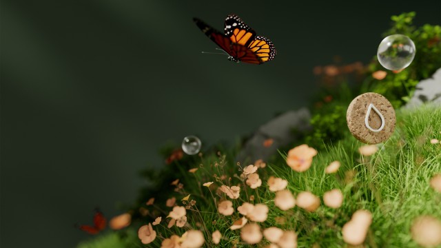 Monarch butterfly Landscape