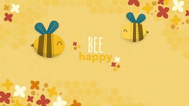 Bee happy Yellow aesthetic