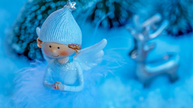 Blue Angel Christmas decoration