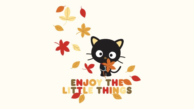 Chococat 'Enjoy the Little Things' Quote