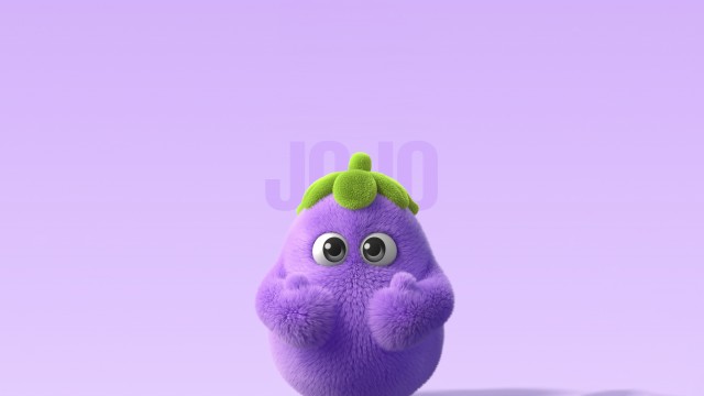 Cute cartoon Purple background