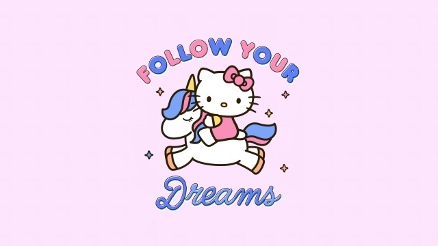 Follow your Dreams Hello Kitty background