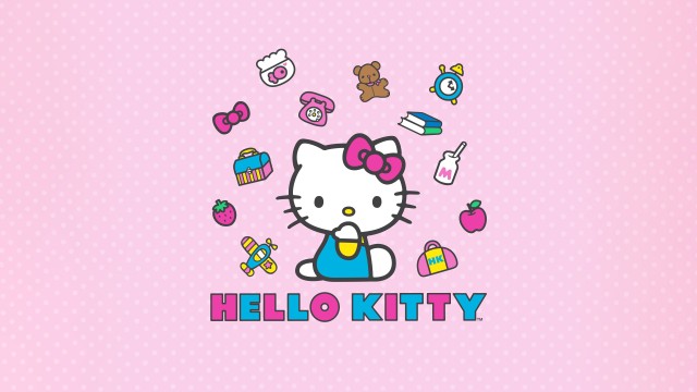 Hello Kitty Pink background