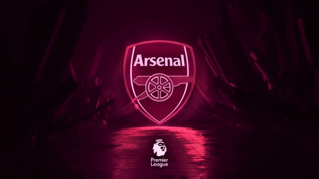Arsenal FC Neon background